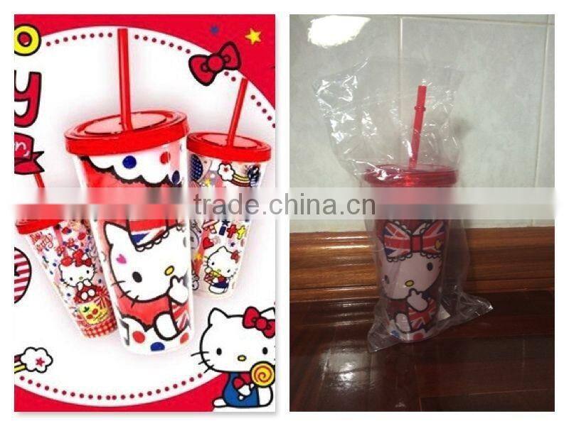 IML round pp suction tube cup wholesales