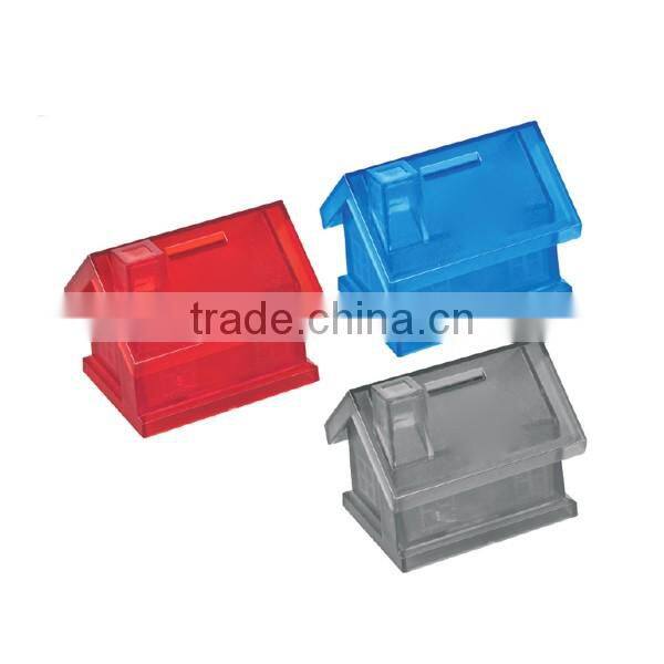 Square shaped mini custom coin bank