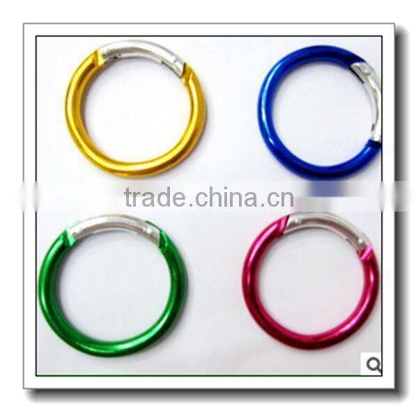 Fish shape aluminium carabiner keychain