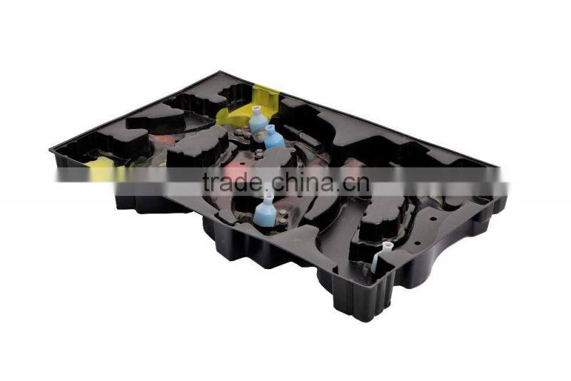 gold alibaba supplier large plastic holder,spare part tray