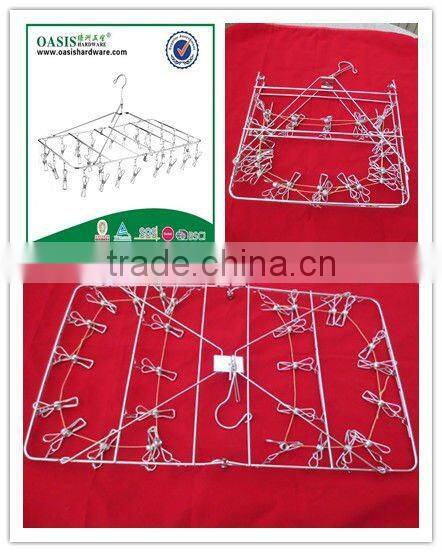 metal wire drying clothing hanger--dry clothes rack--36hangers
