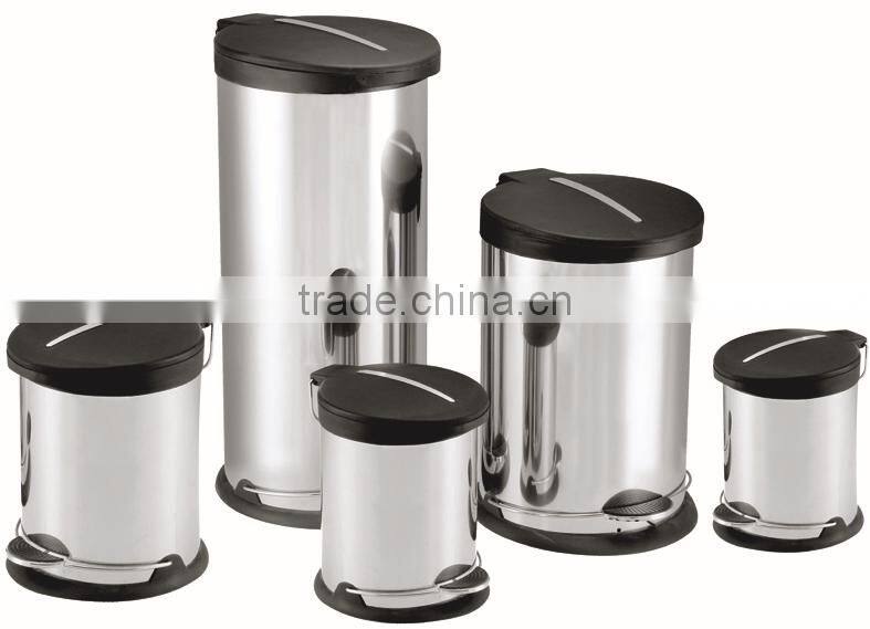 Stainless Steel Trash Can with Food Pedal