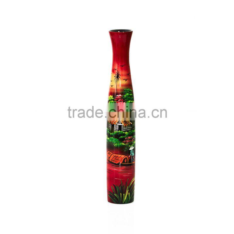 Handmade high quality Vietnam lacquer vase