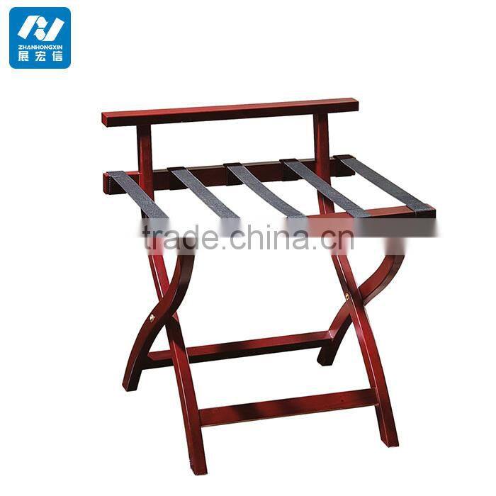 Hotel room antique luggage racks