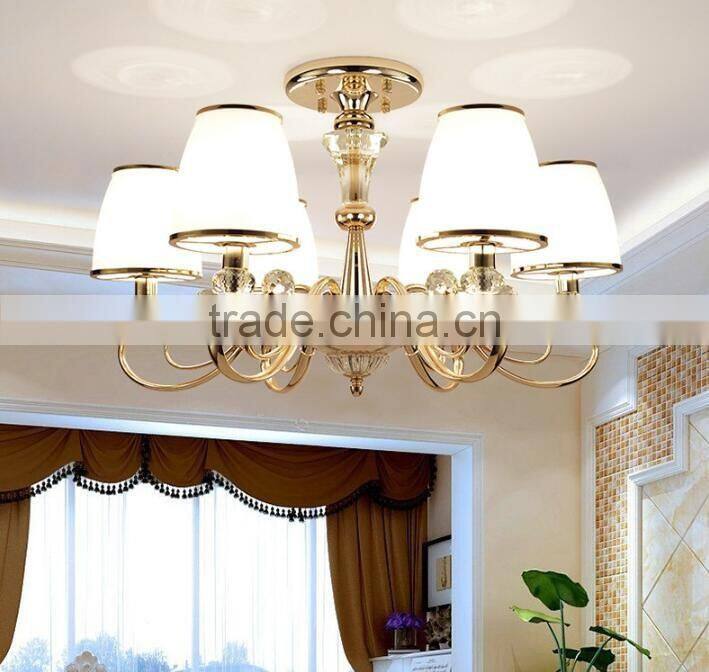 M949 Momoda luxury Crystal contemporary living room bedroom golden lighting chandelier pendant lamp