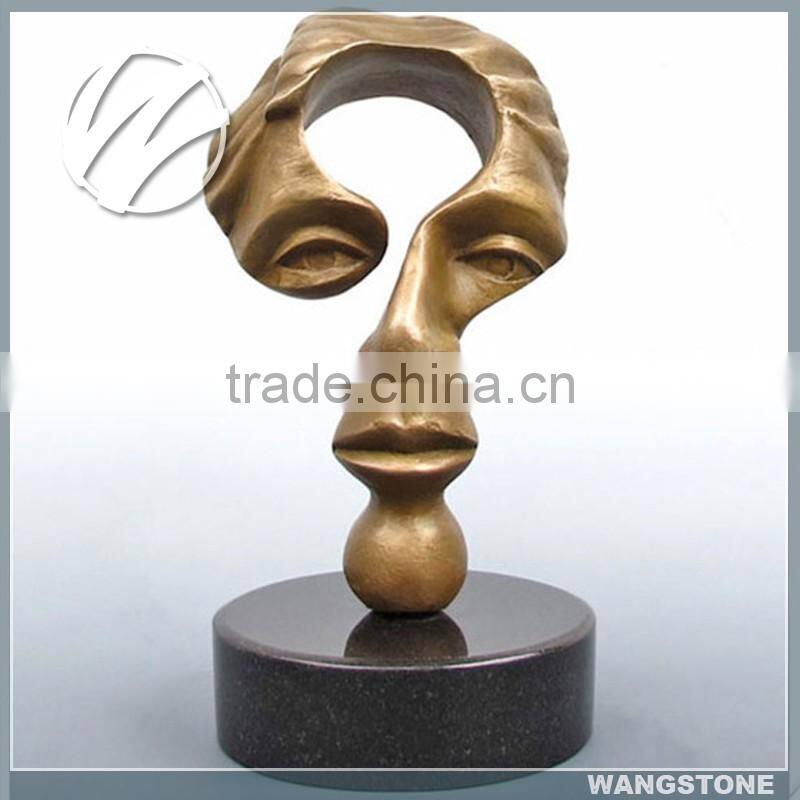 Outdoor decoration life size brass little boy garden statues