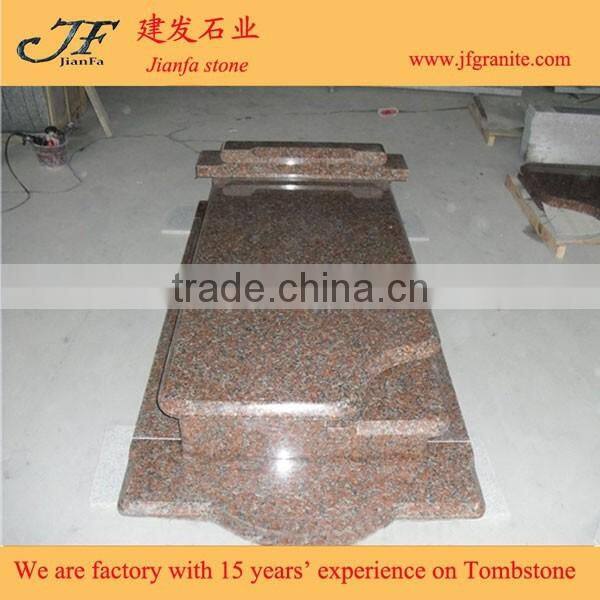 G562 Maple Red Granite Single Monuments for Poland Market
