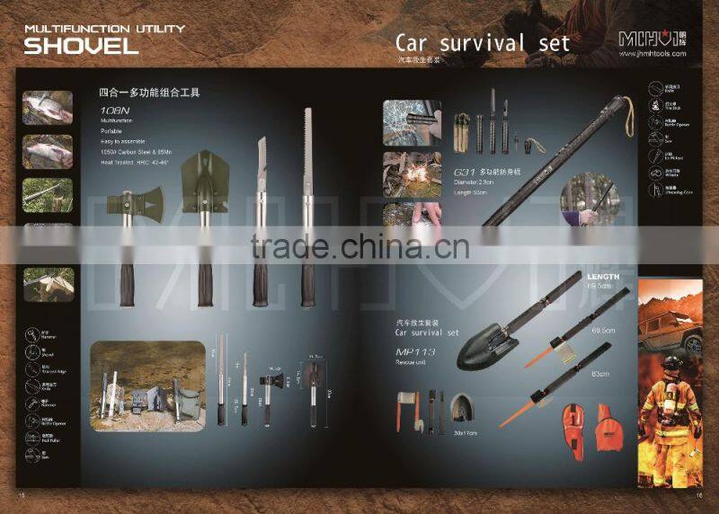 Multi Purpose Survival shovel multifunction Folding outdoor Shovel