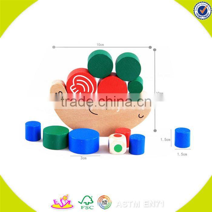 Wholesale intelligent wooden balance blocks game toy funny baby wooden balance blocks game W11F005