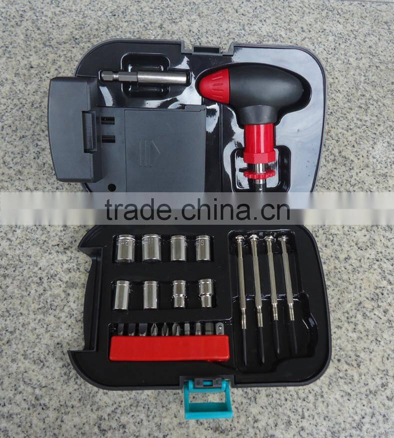 25pcs Emergency hand tools set/kit with LED flashlight torch