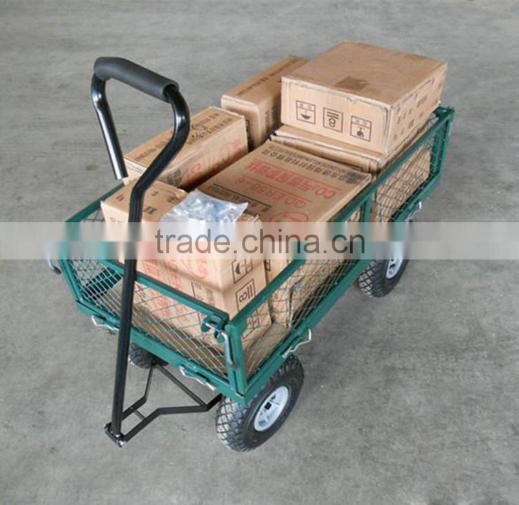 Heavy Duty Garden Tool Wagon with Four Wheels