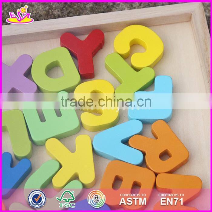 2017 New design toddlers educational wooden abc learning W14B072