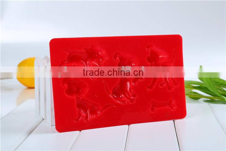 Silicone dog cake molds fondant cake decorating silicone molds