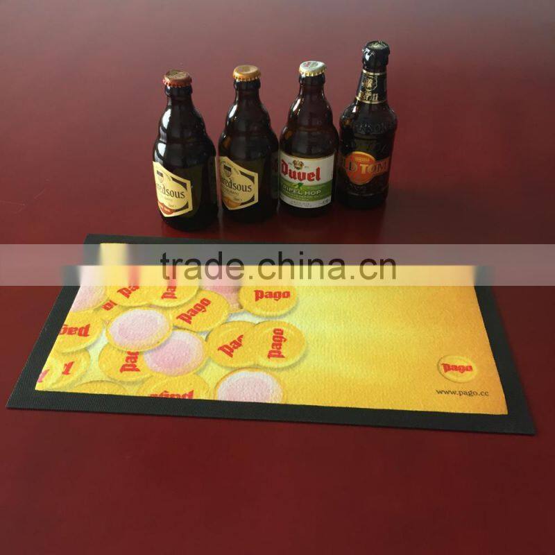 non woven fabric rubber bar mat thermal transfer printing bar runner