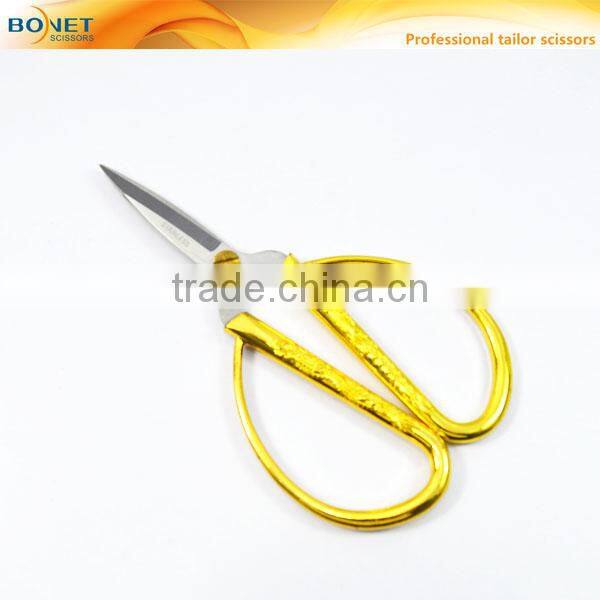 S11004 FDA qualified 5" heavy-duty gold plated ribbon cutting scissors