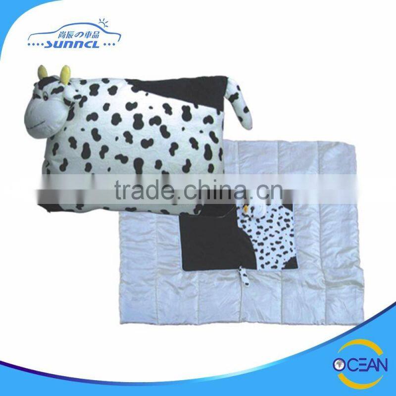 Travel Car Home Use Plush Animal Pillow Blanket good for Baby and Kids
