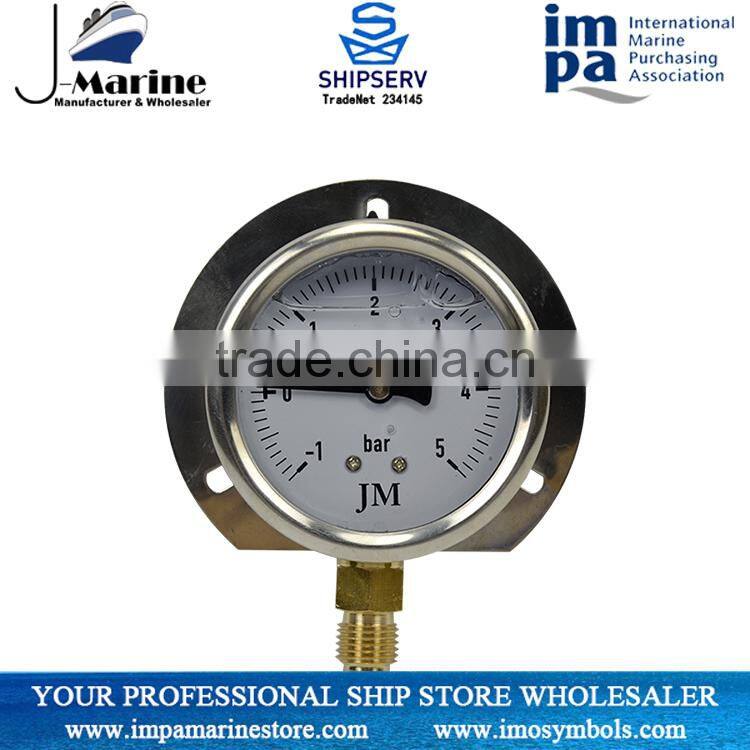 Marine Hydraulic Oil Pressure Gauges Filled With Glycerine