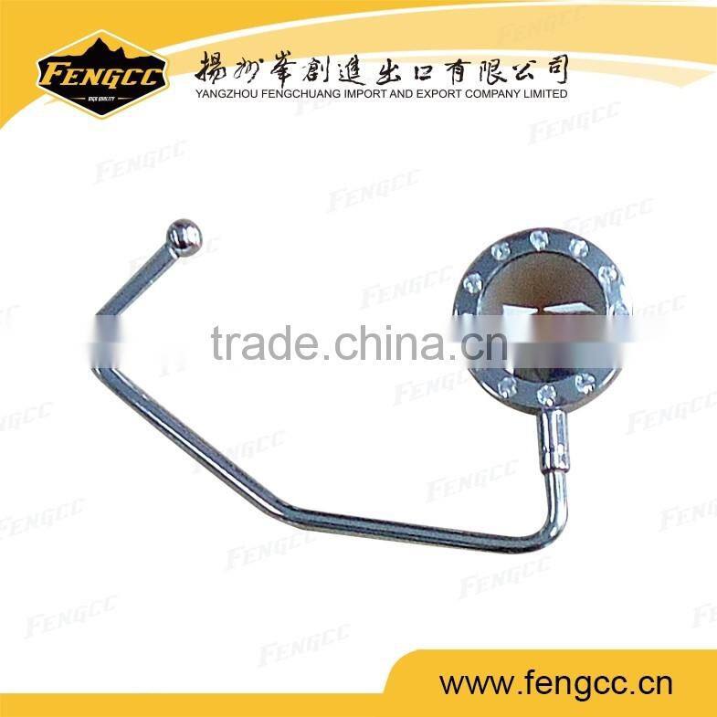 High Quality Diamond Shape Bling Bling Purse Hook/Bag Hook