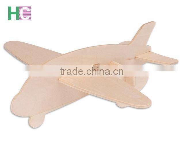 Natural Wood Toy Kids Educational 3D Wooden Puzzle Pieces