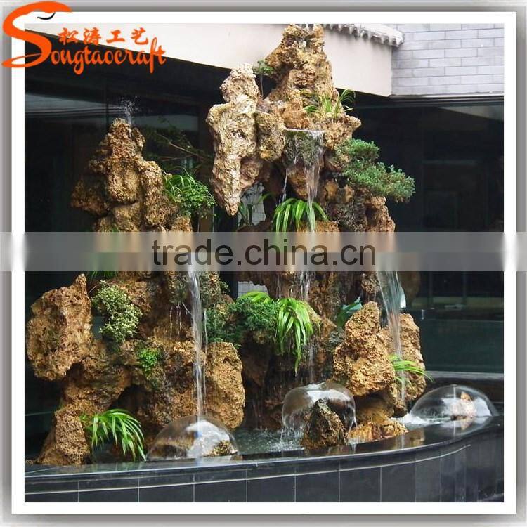 outdoor can be customized artificial waterfall fountain garden decorative landscape artificial waterfall fountain