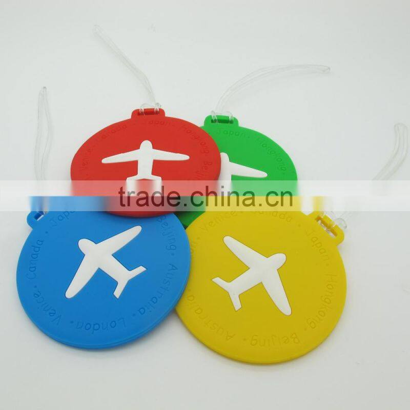 100% Eco-friendly Factory Direct Wholesale Silicone/PVC Luggage Tag