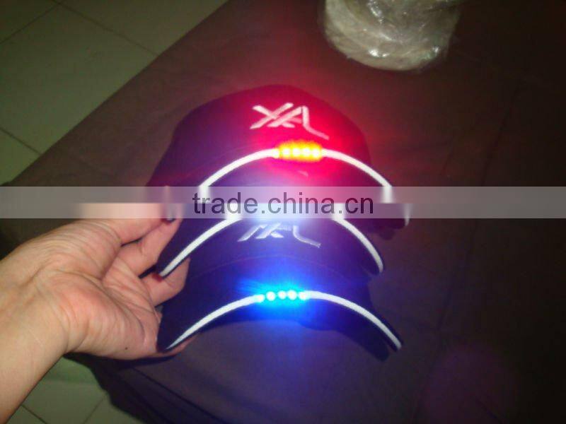 fashion LED baseball caps/baseball caps with LED lights