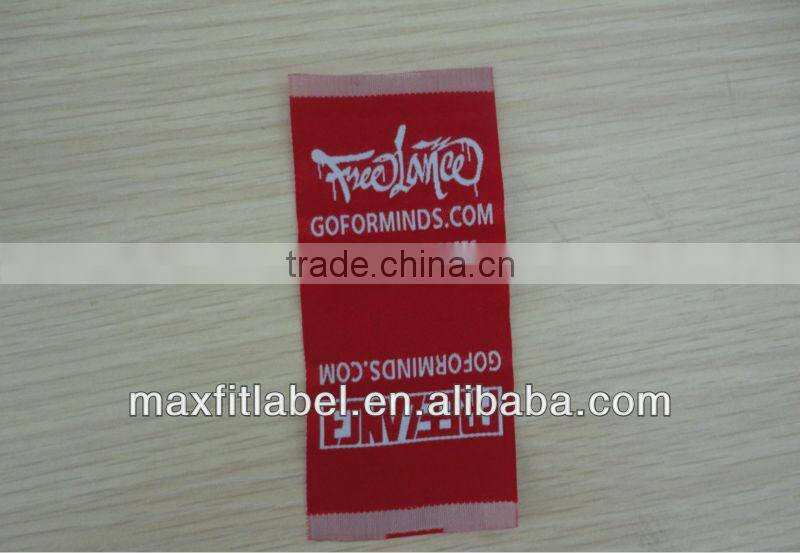 High quality custom clothing garment manufactures woven label
