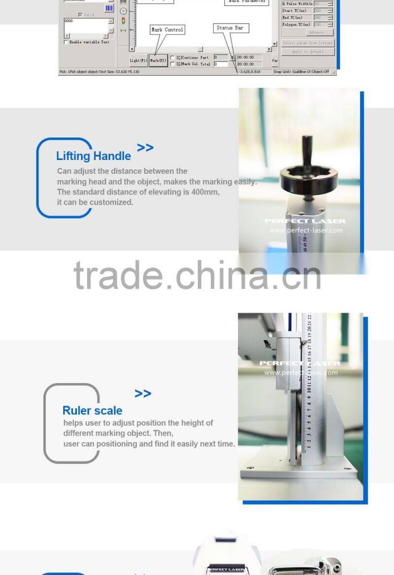 Floor Stand Typ fiber laser marker laser wire marking machine