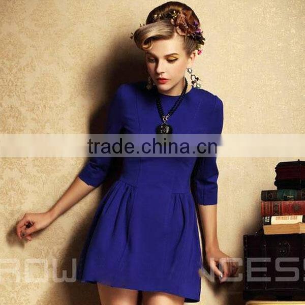 HD-D66 new style OEM factory women dresses/casual chiffion dress