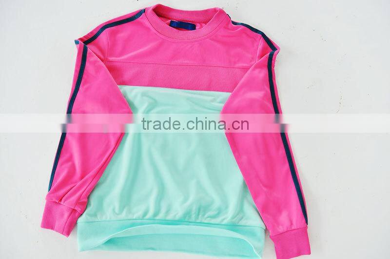 hot sales new style Bright color of sports wear set with round neck PROFESSIONAL MANUFACTURER