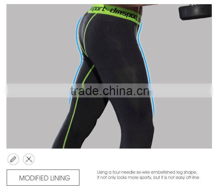 Sportswear compression training mens gym tracksuit,seamless running apparel pants men