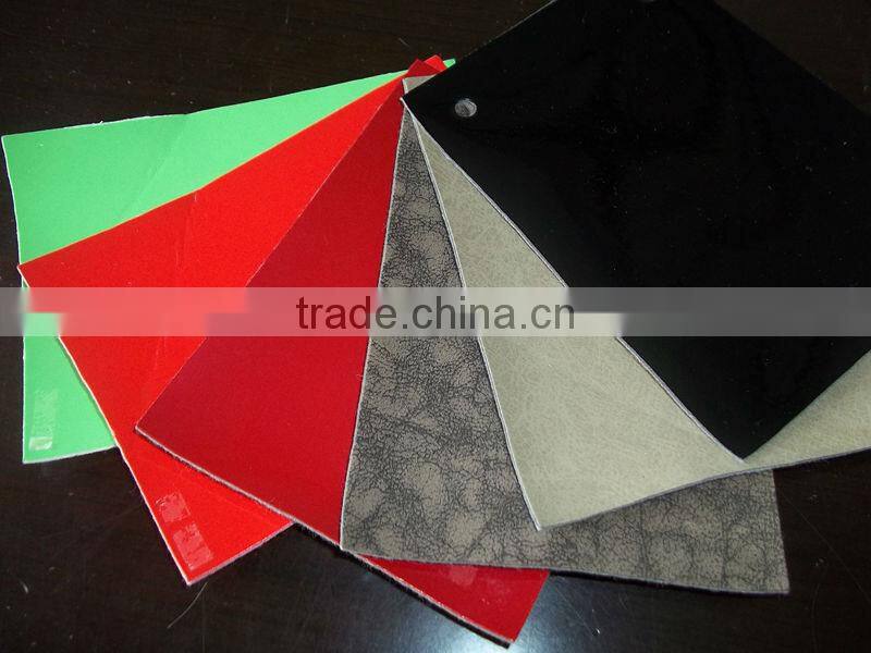 PU space leather, pu leather with nonwoven backing for sporting shoes, leatherette goods