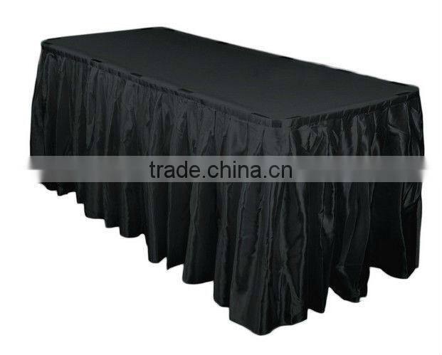 2016 hot cake white fitted table skirts for sale