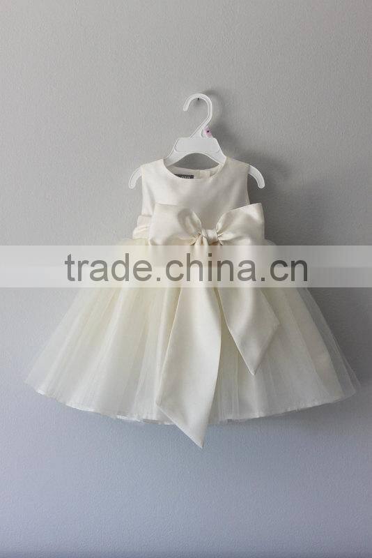 New model Factory wholesale baby Clothes one piece summer stain cheap Children's Boutique fashion baby girl white dress