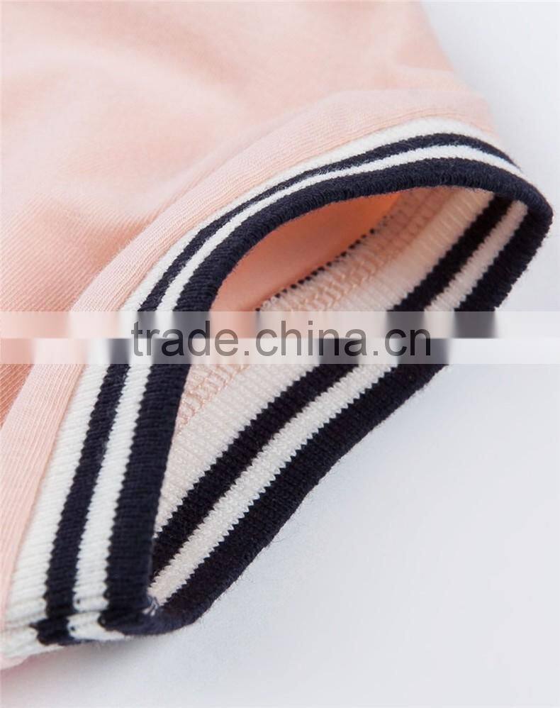 2016 latest cute girl's O-neck t shirt new design teenages t shirt