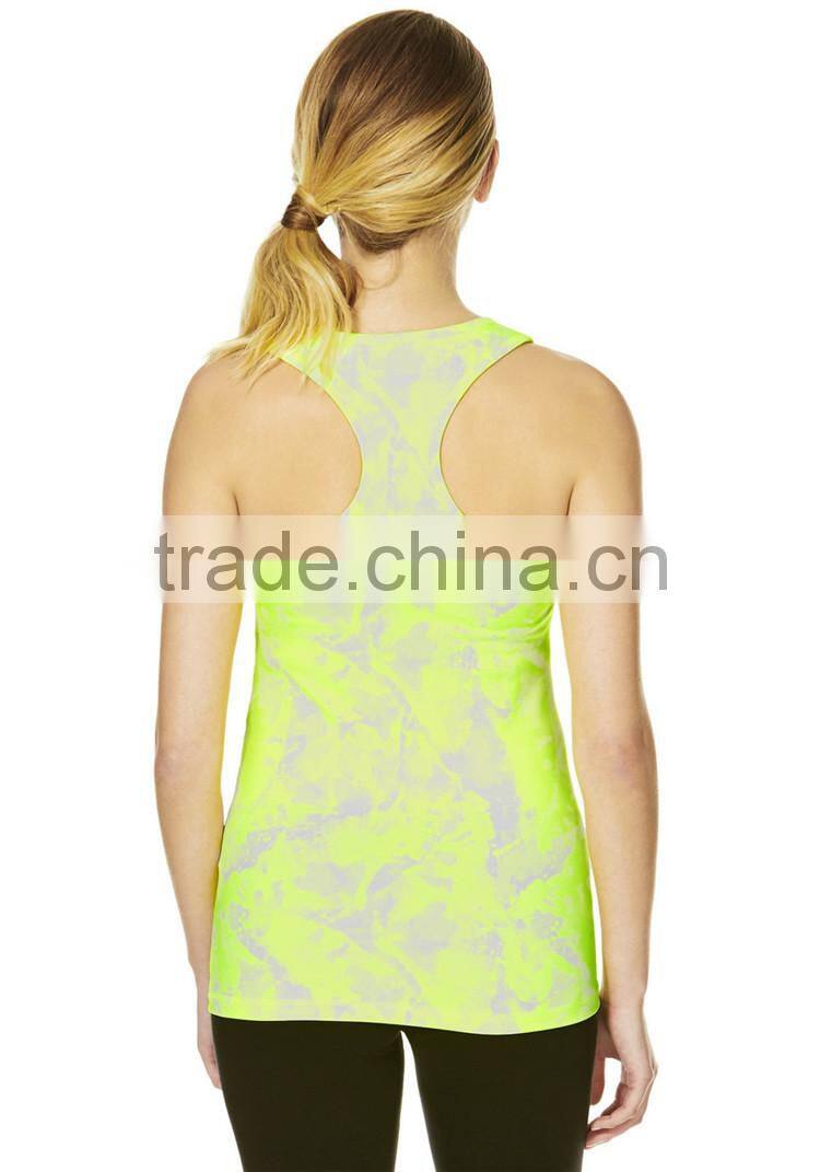 Classical design Active Watercolour Print Vest top tank