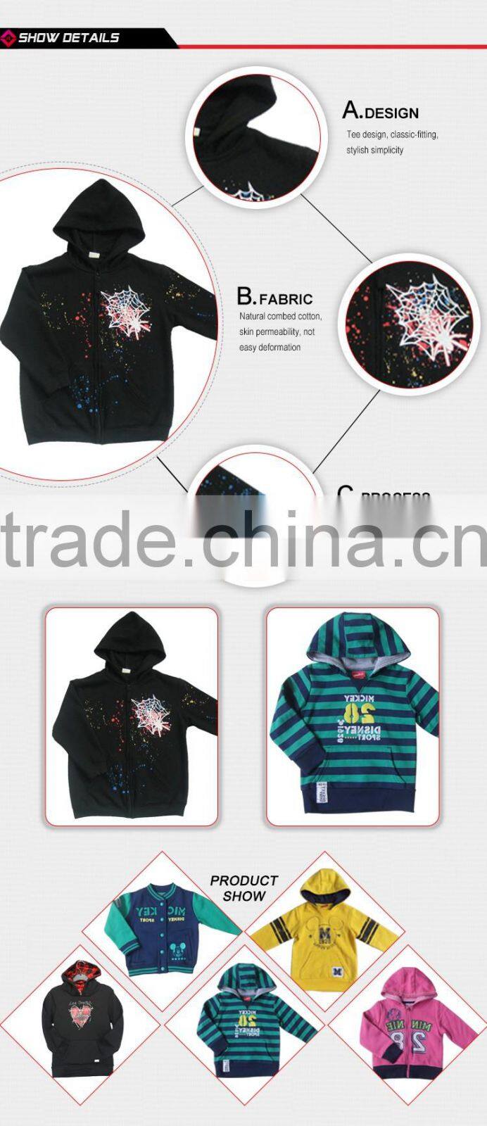 lightweight classic design long sleeve cheap black hoodies