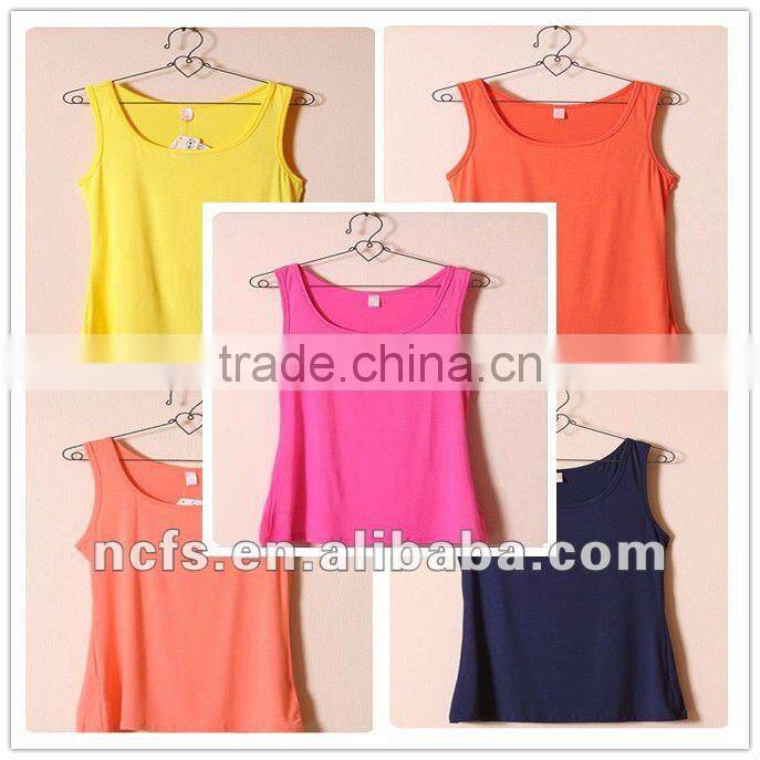 Women's cotton spandex jersey camisole from China