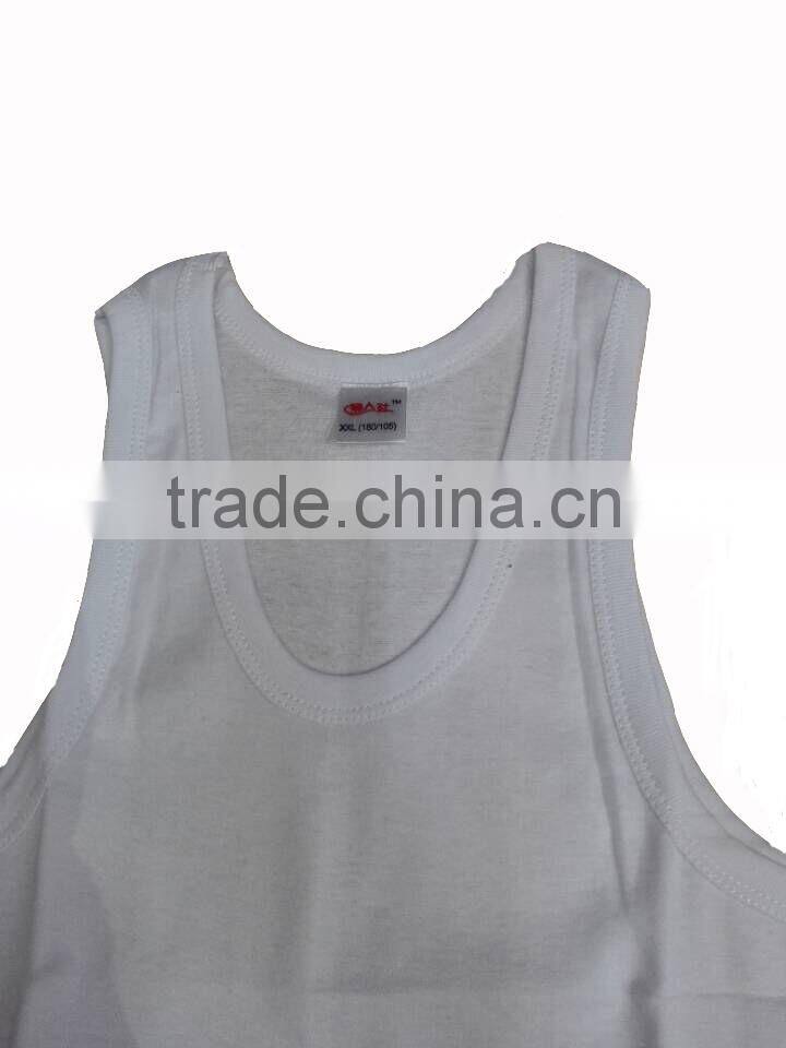 Custom 100%Cotton fitness tank top,100%Cotton GYM tank top