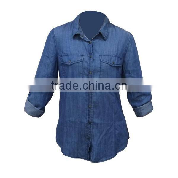 New Designer casual shirts denim shirt for women