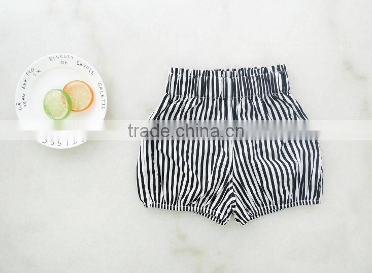Wholesale Children's Boutique Clothing Stripes Polka Dots Pattern Baby Shorts