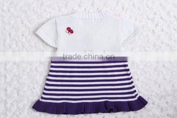 Baby Girl Summer Dress Stripe Knitting Dresses
