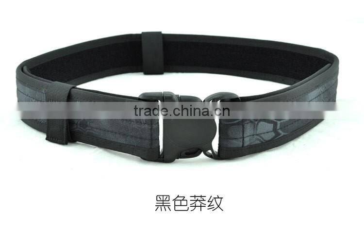 Strong nylon webbing and durable buckle military leather belt