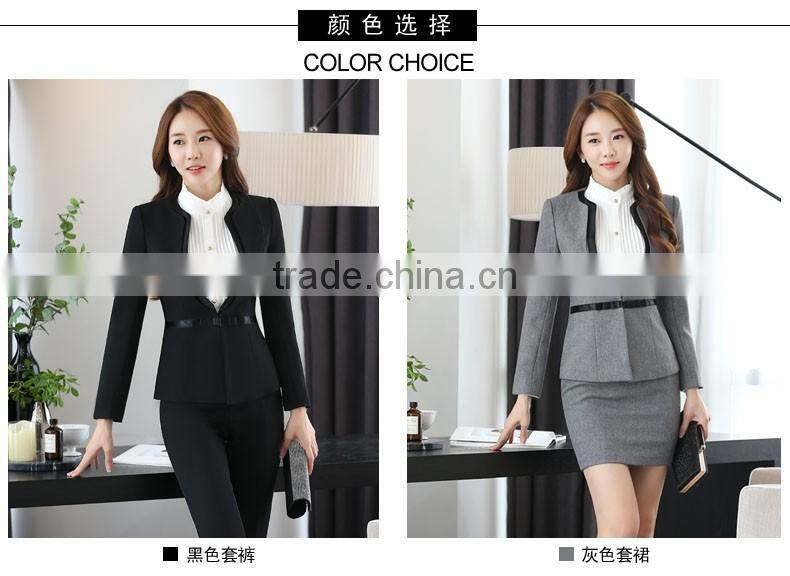 Juqian Fashion Uniforms Elegant Ladies Office Uniform Designs for Women Korean Style