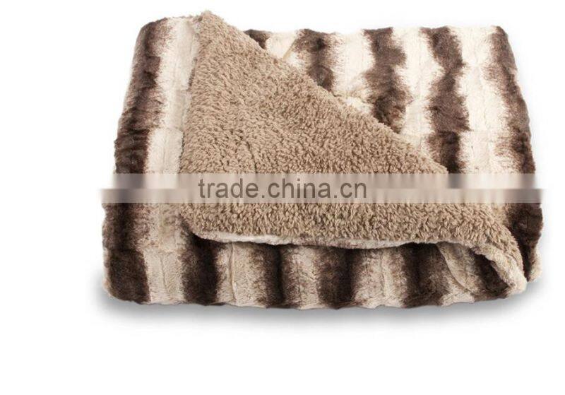 Luxury Australian Style Pashmina Long Brush Fleece Flannel Blankets