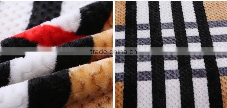 Cloud Mink Cashmere Pineapple Style Design New Carpet Blanket