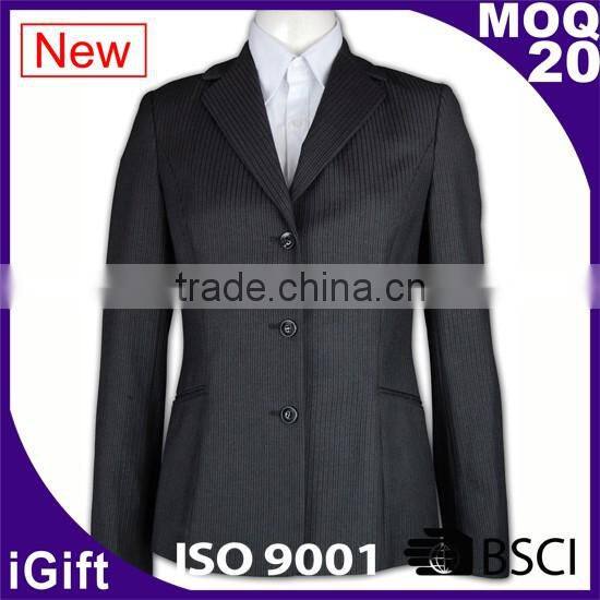 SA8000/BSCI Italian style customized slim fit school uniform latest women blazer design