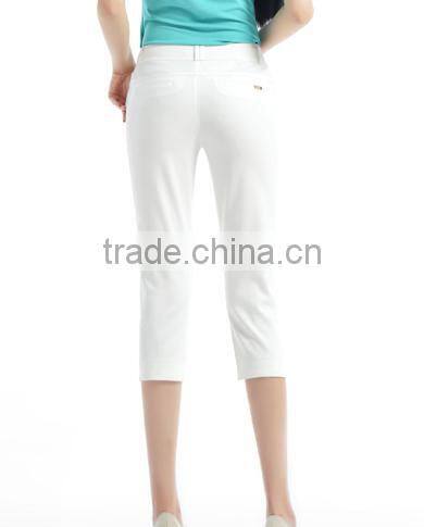 custom ladies fashion three quarter pants