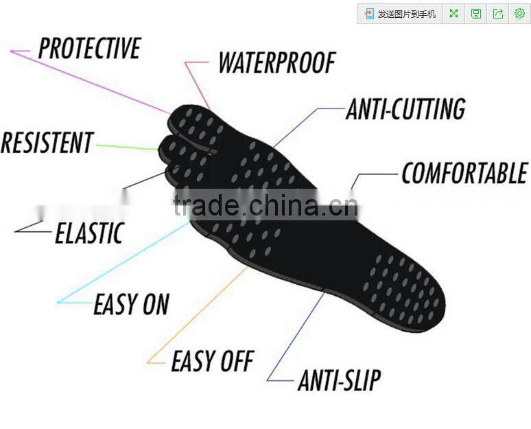 creative waterproof and anti-sliding beach contact insoles Nakefit stick-on soles sticker shoes