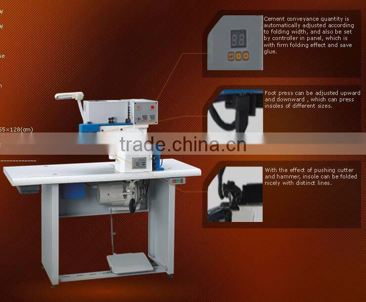 DS-701-1A automatic insole cementing/ folding Machine shoe machine leather machine